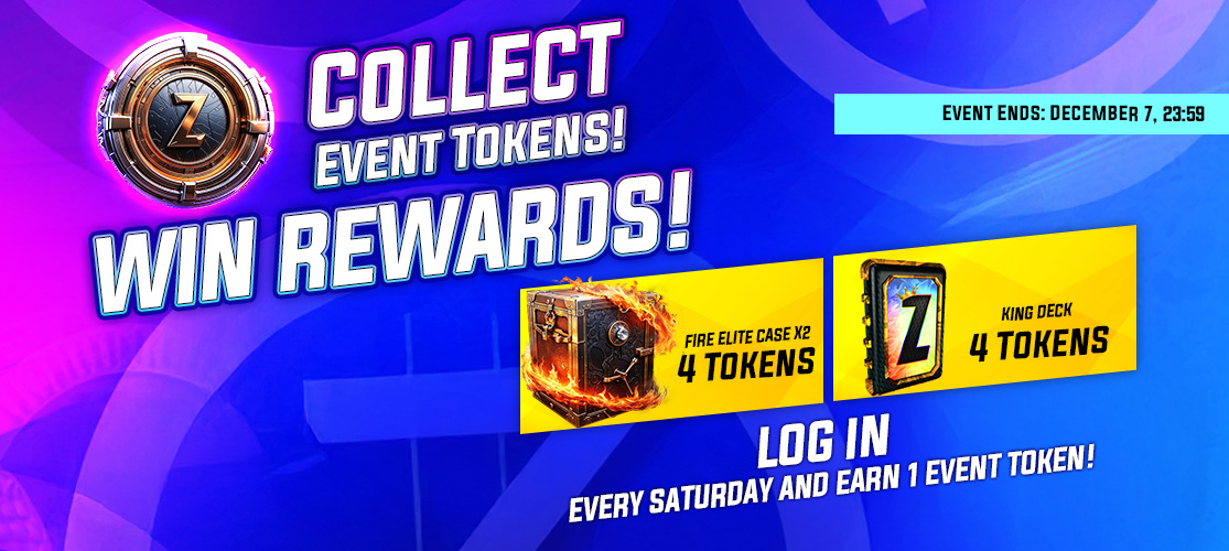 Collect Event Tokens! Win Rewards!
